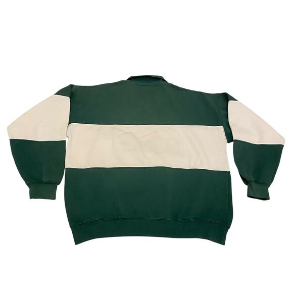 Vintage Lord & Taylor GOLF Embroidered Collared Sweater Size Large Green & White - Picture 9 of 10